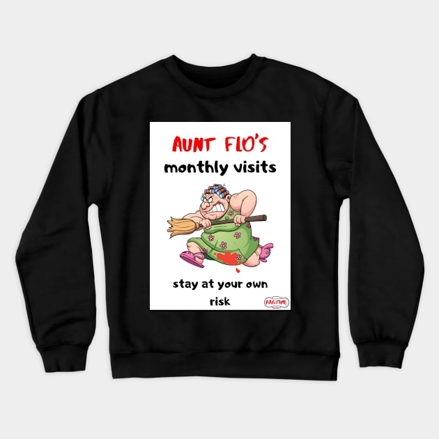 Aunt flo's Ragtime Crewneck Sweatshirt by KrysG123